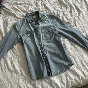 J Crew Women's XS Denim "Perfect Shirt" button up